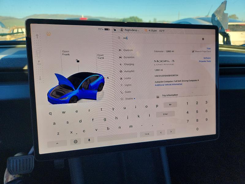 Продаж на аукціоні авто 2025 Tesla Model 3, vin: 5YJ3E1EA0SF036734, номер лоту: 72572335