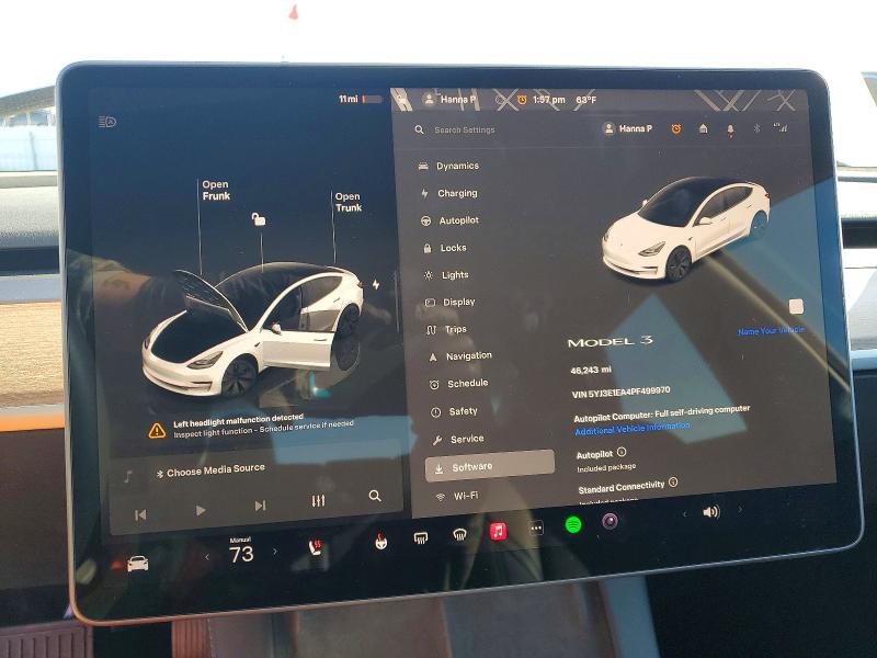 99664155 :رقم المزاد ، 5YJ3E1EA4PF499970 vin ، 2023 Tesla Model 3 مزاد بيع