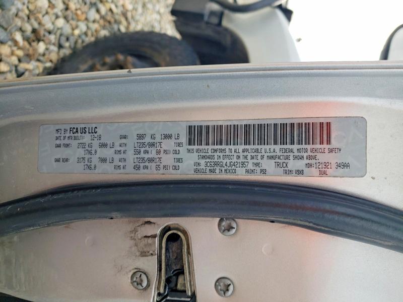2018 Ram 3500 მანქანა იყიდება აუქციონზე, vin: 3C63RRGL4JG421957, აუქციონის ნომერი: 99980565