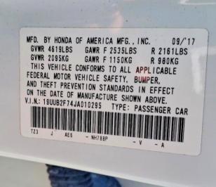 Продажа на аукционе авто 2018 Acura Tlx Advanc, vin: 19UUB2F74JA010295, номер лота: 99737385