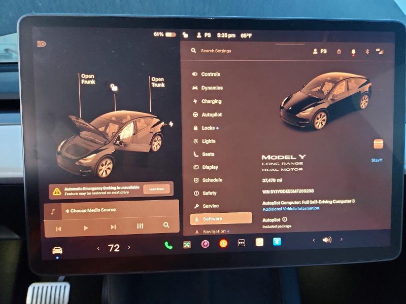 Aukcja sprzedaży 2021 Tesla Model Y, vin: 5YJYGDEE5MF269208, numer aukcji: 74496275