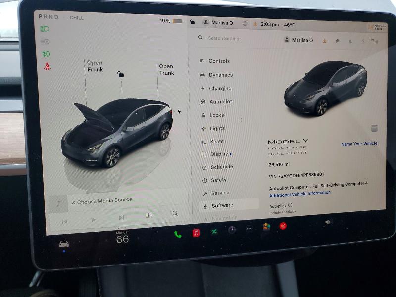 Aukcja sprzedaży 2023 Tesla Model Y, vin: 7SAYGDEE4PF889801, numer aukcji: 97956715