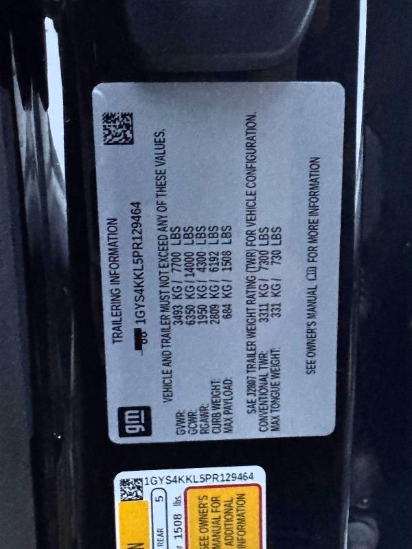 2023 Cadillac Escalade E მანქანა იყიდება აუქციონზე, vin: 1GYS4KKL5PR129464, აუქციონის ნომერი: 74634585