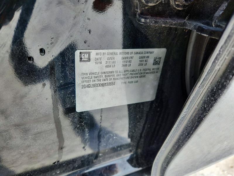 2017 Buick Regal მანქანა იყიდება აუქციონზე, vin: 2G4GL5EXXH9130664, აუქციონის ნომერი: 74473475