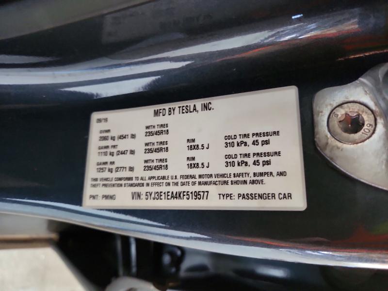 74205555 :رقم المزاد ، 5YJ3E1EA4KF519577 vin ، 2019 Tesla Model 3 مزاد بيع