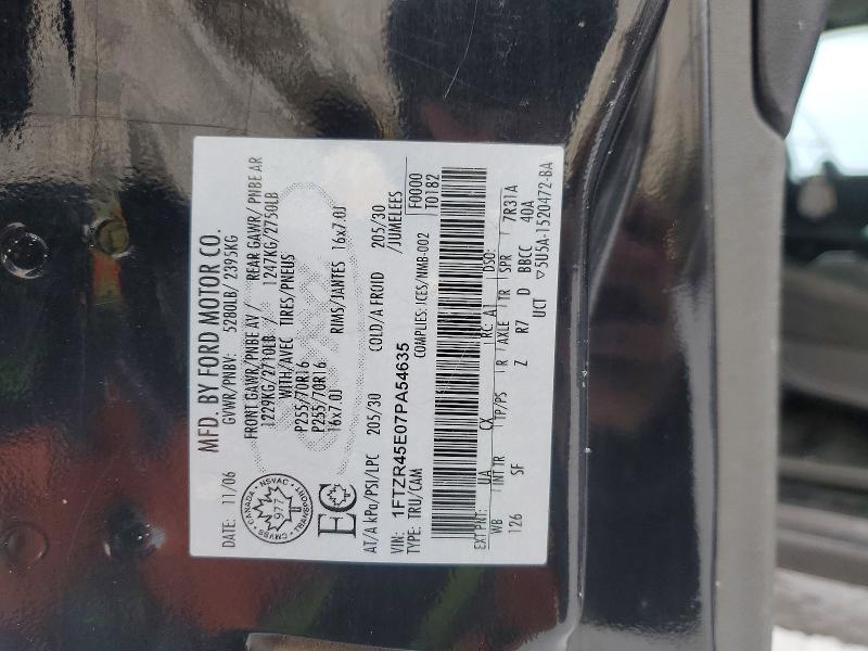 2007 Ford Ranger მანქანა იყიდება აუქციონზე, vin: 1FTZR45E07PA54635, აუქციონის ნომერი: 74918755