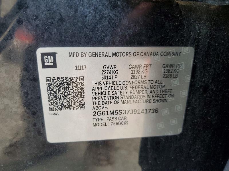 98870315 :رقم المزاد ، 2G61M5S37J9141736 vin ، 2018 Cadillac Xts مزاد بيع