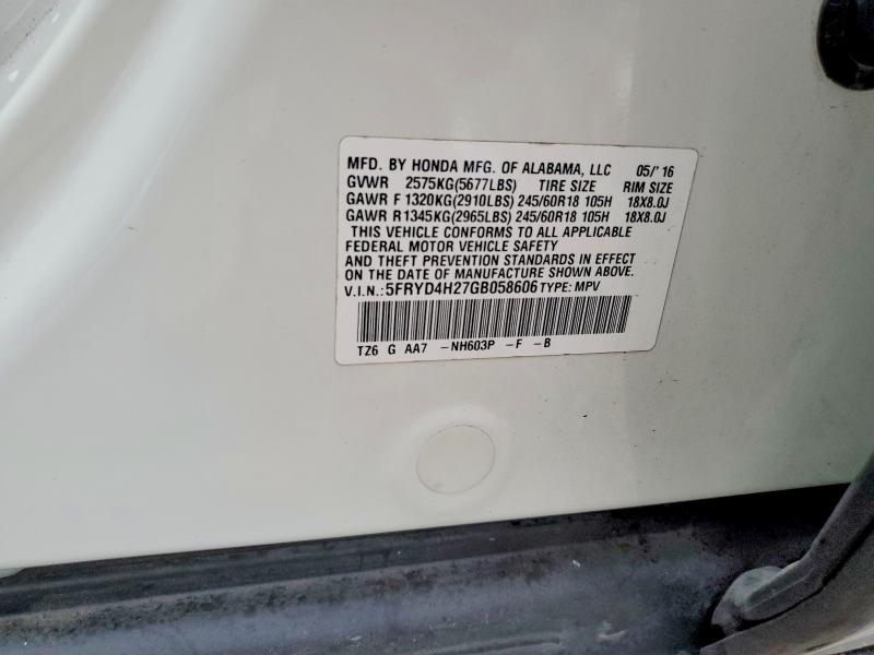 Продажа на аукционе авто 2016 Acura Mdx, vin: 5FRYD4H27GB058606, номер лота: 72153465
