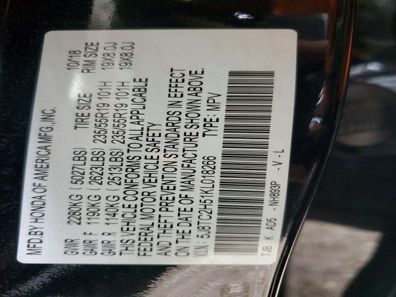 Продажа на аукционе авто 2019 Acura Rdx, vin: 5J8TC2H51KL018266, номер лота: 97679925