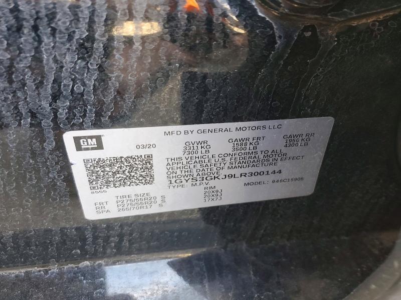 Aukcja sprzedaży 2020 Cadillac Escalade E, vin: 1GYS3GKJ9LR300144, numer aukcji: 74911115