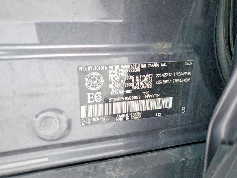 Aukcja sprzedaży 2024 Toyota Rav4, vin: 2T3BWRFV1RW229679, numer aukcji: 73476075