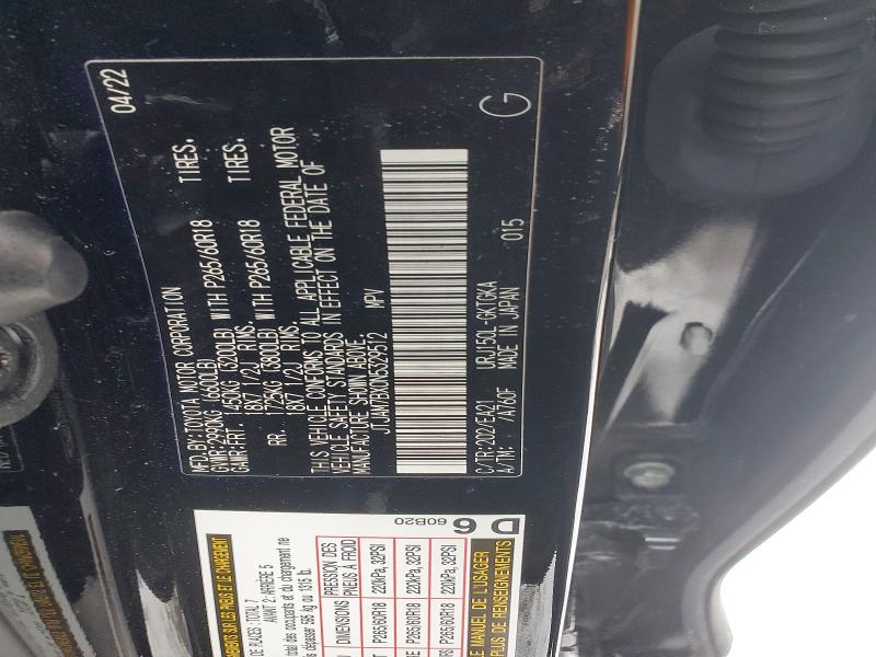 Aukcja sprzedaży 2022 Lexus Gx, vin: JTJAM7BX0N5329512, numer aukcji: 74800605