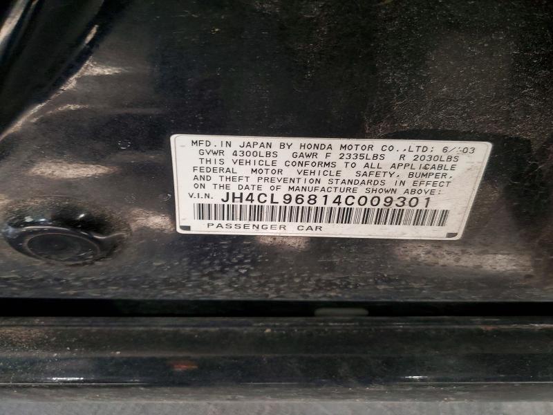 Продаж на аукціоні авто 2004 Acura Tsx, vin: JH4CL96814C009301, номер лоту: 99390115