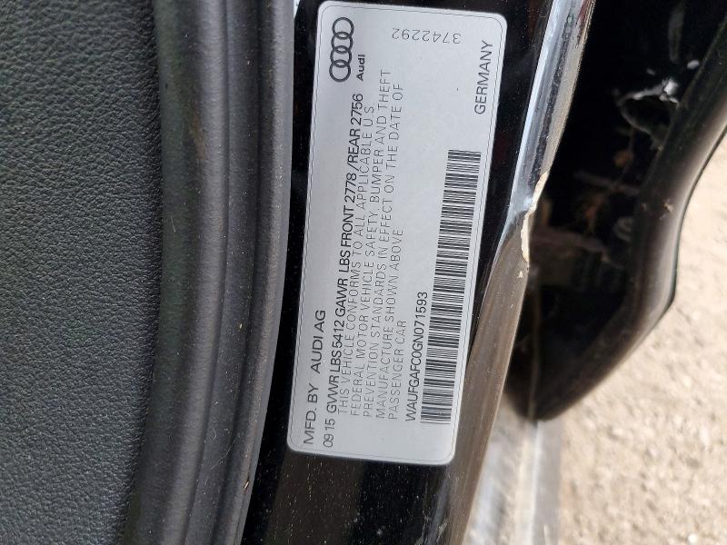 Aukcja sprzedaży 2016 Audi A6, vin: WAUFGAFC0GN071593, numer aukcji: 98670395