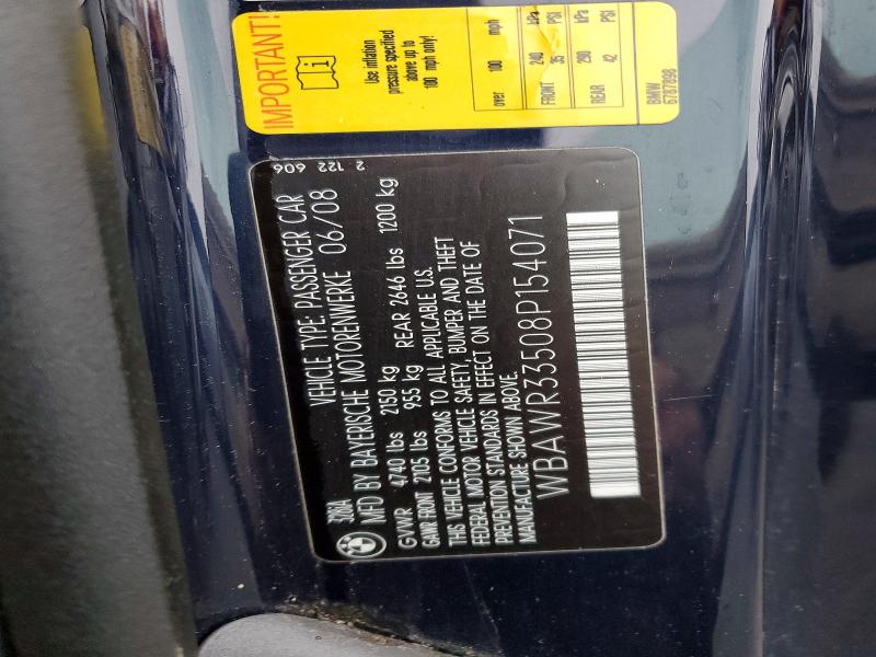 Продаж на аукціоні авто 2008 Bmw 328 I Sule, vin: WBAWR33508P154071, номер лоту: 99048925