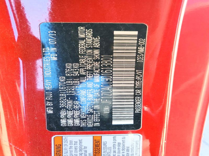 Продажа на аукционе авто 2013 Subaru Brz, vin: JF1ZCAC19D1613801, номер лота: 72230535