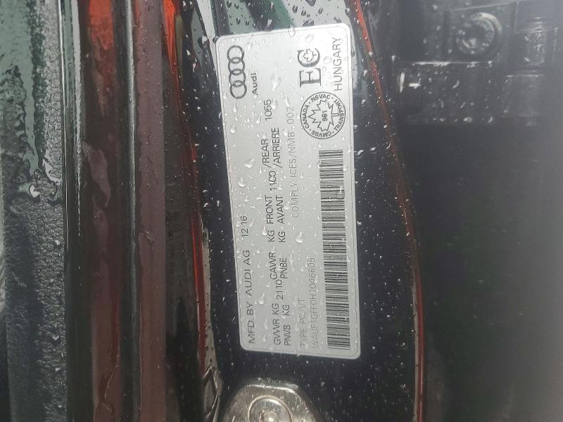 2017 Audi S3 მანქანა იყიდება აუქციონზე, vin: WAUF1GFF0H1046605, აუქციონის ნომერი: 99337315