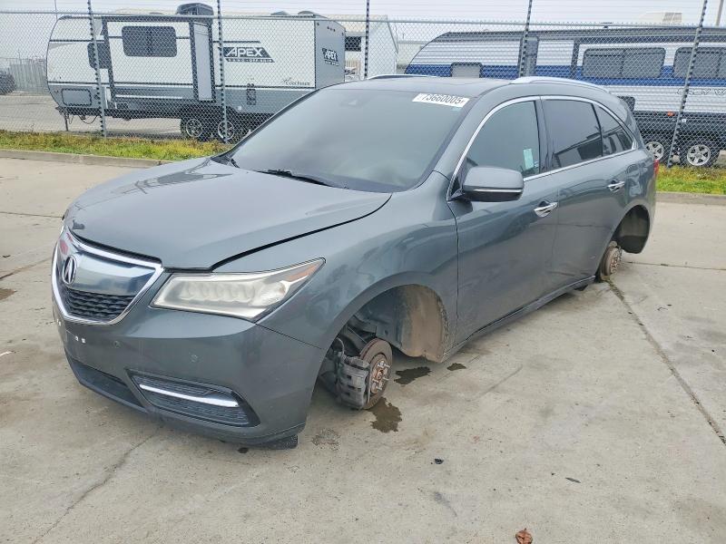 2016 Acura Mdx მანქანა იყიდება აუქციონზე, vin: 5FRYD4H90GB016047, აუქციონის ნომერი: 73660005