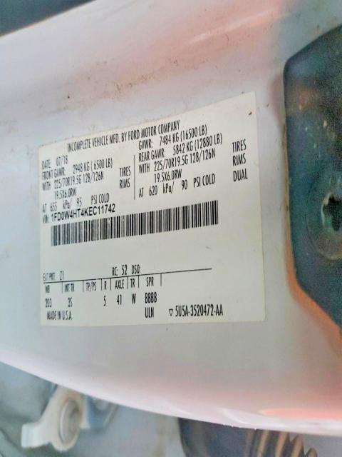 2019 Ford F450 Super მანქანა იყიდება აუქციონზე, vin: 1FD0W4HT4KEC11742, აუქციონის ნომერი: 73800925