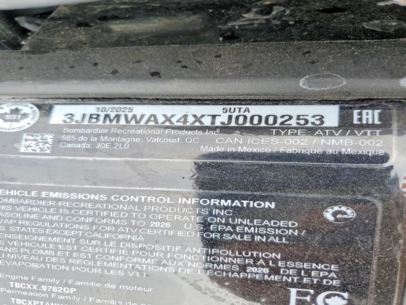 Aukcja sprzedaży 2026 Can-am Renegade, vin: 3JBMWAX4XTJ000253, numer aukcji: 99382895