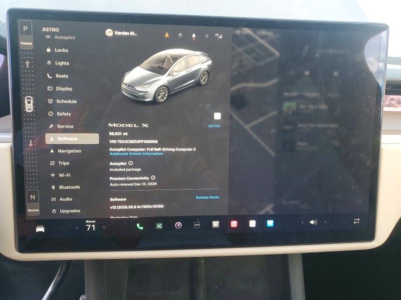 Aukcja sprzedaży 2023 Tesla Model X, vin: 7SAXCBE53PF369956, numer aukcji: 98282825