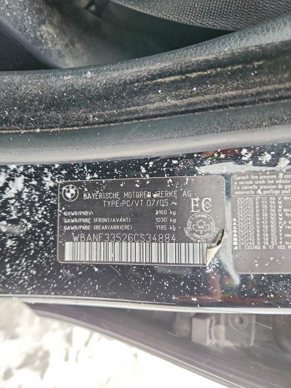Продаж на аукціоні авто 2006 Bmw 525, vin: WBANF33526CS34884, номер лоту: 99737215