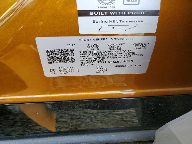 Aukcja sprzedaży 2024 Acura Zdx, vin: 4W5XHPRL9RZ514423, numer aukcji: 72825515