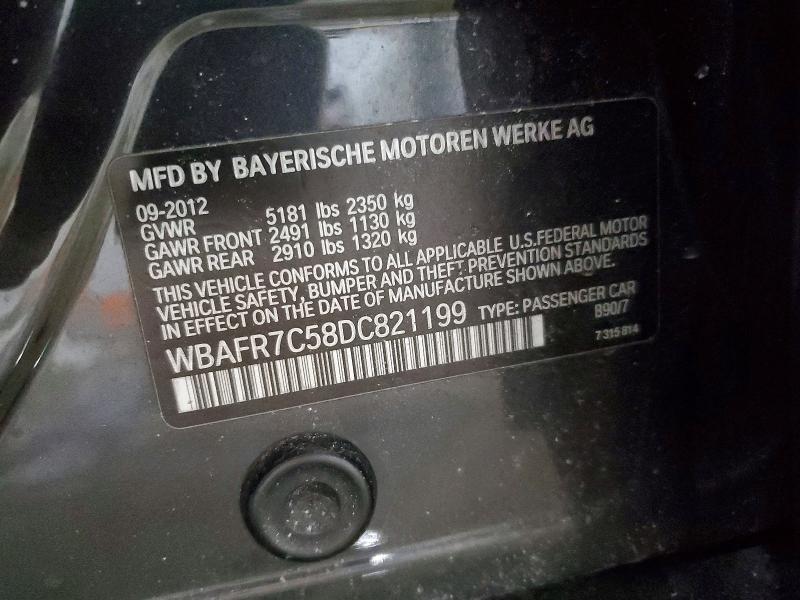 73901285 :رقم المزاد ، WBAFR7C58DC821199 vin ، 2013 Bmw 535 مزاد بيع