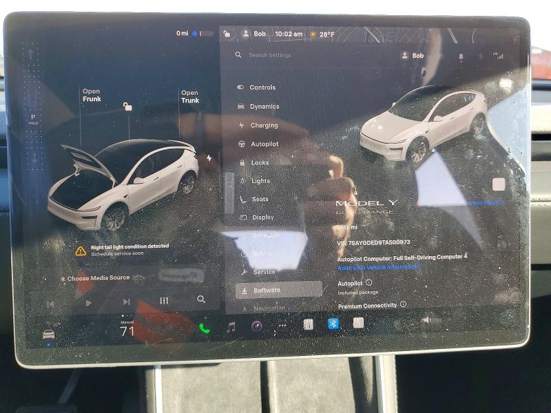 73898365 :رقم المزاد ، 7SAYGDED9TA500973 vin ، 2026 Tesla Model Y مزاد بيع