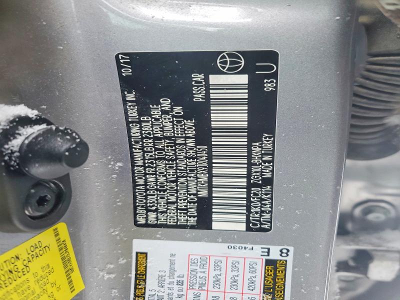Aukcja sprzedaży 2018 Toyota C-hr, vin: NMTKHMBX9JR040450, numer aukcji: 73638245