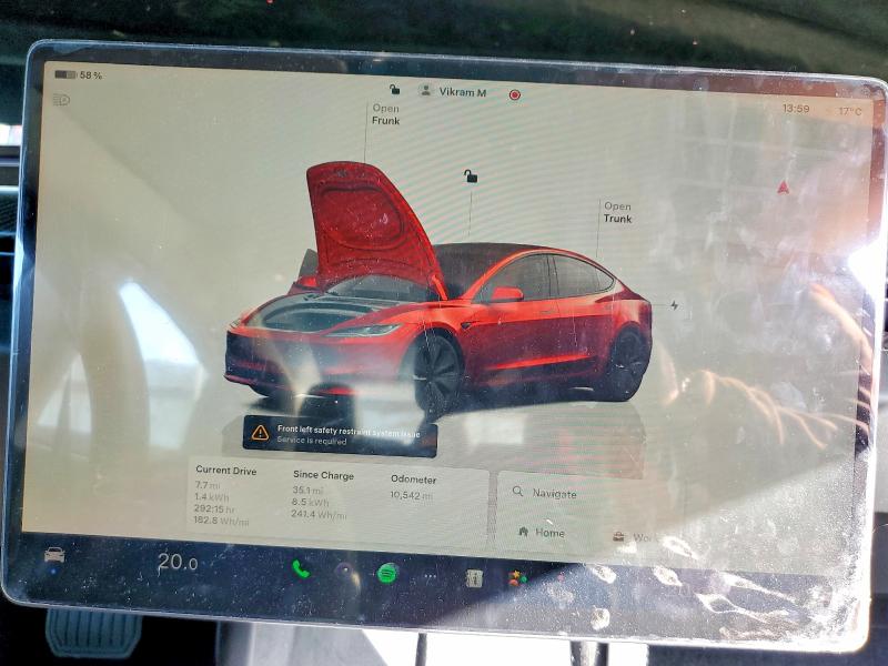 74102105 :رقم المزاد ، 5YJ3E1EB5RF822158 vin ، 2024 Tesla Model 3 مزاد بيع