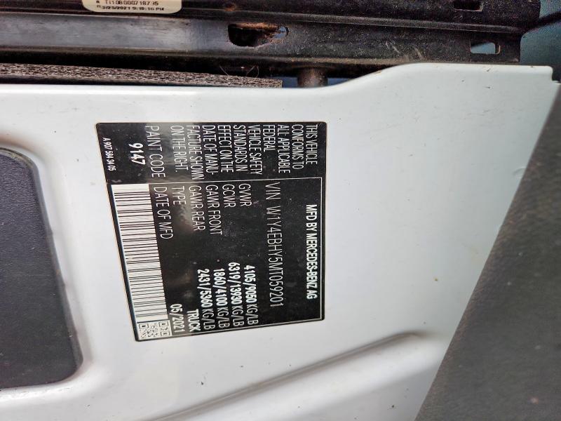 Продажа на аукционе авто 2021 Mercedes-benz Sprinter 2, vin: W1Y4EBHY5MT059201, номер лота: 73370475