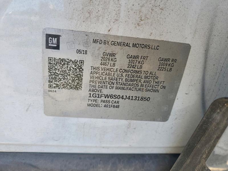 Продаж на аукціоні авто 2018 Chevrolet Bolt Ev Lt, vin: 1G1FW6S04J4131850, номер лоту: 72498715