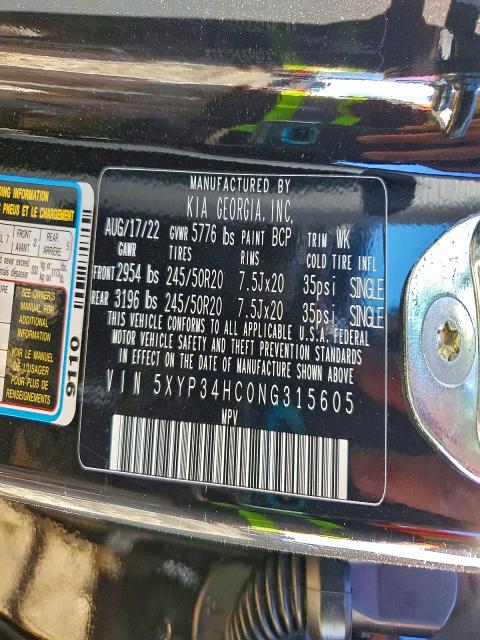 Продаж на аукціоні авто 2022 Kia Telluride, vin: 5XYP34HC0NG315605, номер лоту: 73458105