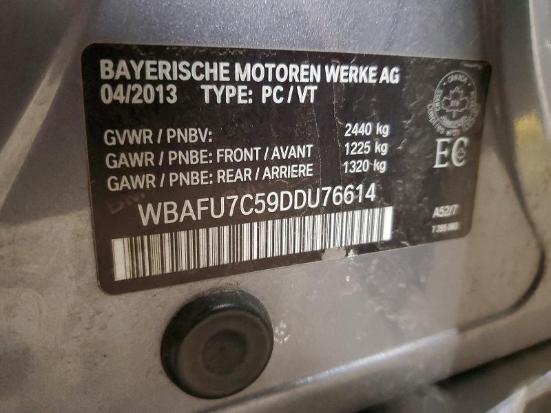 2013 Bmw 535 მანქანა იყიდება აუქციონზე, vin: WBAFU7C59DDU76614, აუქციონის ნომერი: 74134235