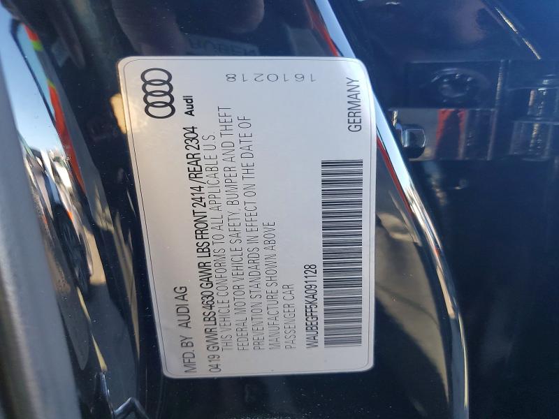 Продажа на аукционе авто 2019 Audi A3, vin: WAUBEGFF5KA091128, номер лота: 73220695