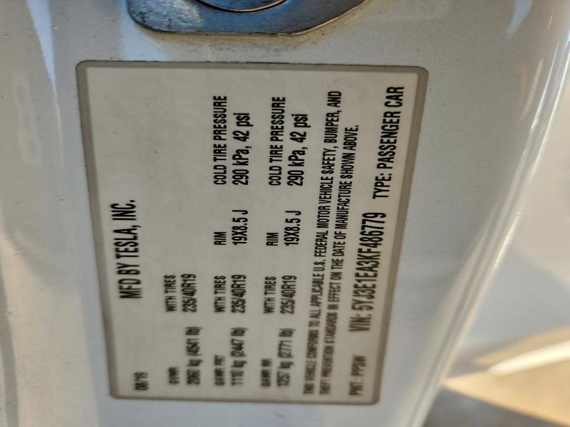 Продаж на аукціоні авто 2019 Tesla Model 3, vin: 5YJ3E1EA3KF486779, номер лоту: 75439905