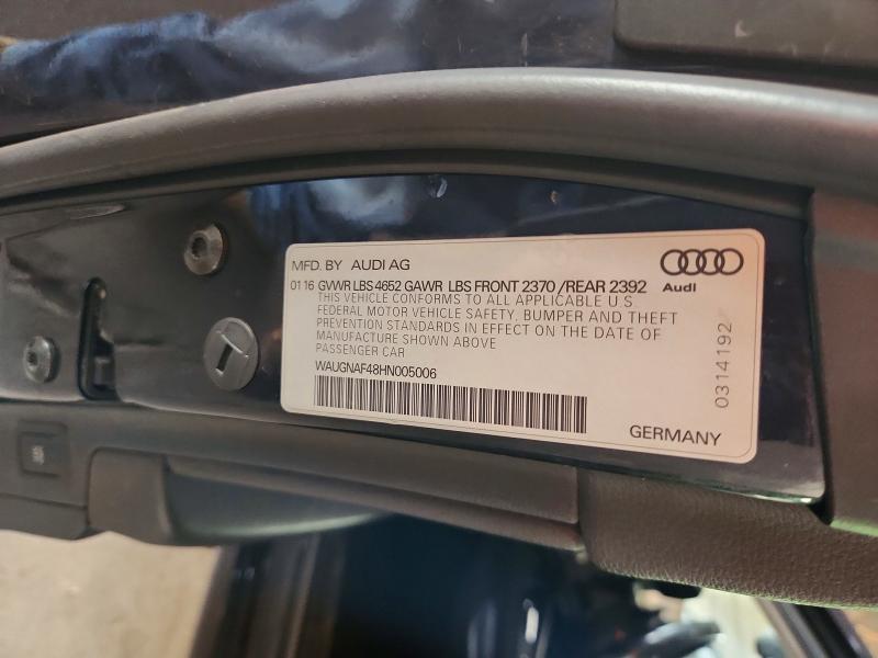 Aukcja sprzedaży 2017 Audi A4 Premium, vin: WAUGNAF48HN005006, numer aukcji: 74455855