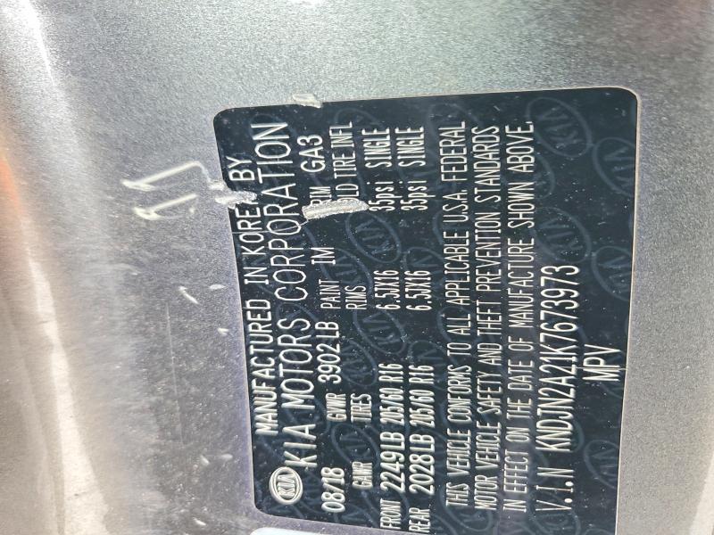 Aukcja sprzedaży 2019 Kia Soul, vin: KNDJN2A21K7673973, numer aukcji: 72390875