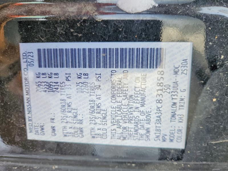 Продажа на аукционе авто 2023 Nissan Rogue Sv, vin: 5N1BT3BA3PC831858, номер лота: 74082315