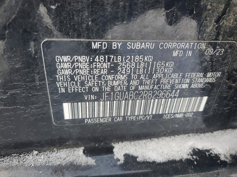 Продажа на аукционе авто 2024 Subaru Impreza, vin: JF1GUABC2R8296644, номер лота: 73422685