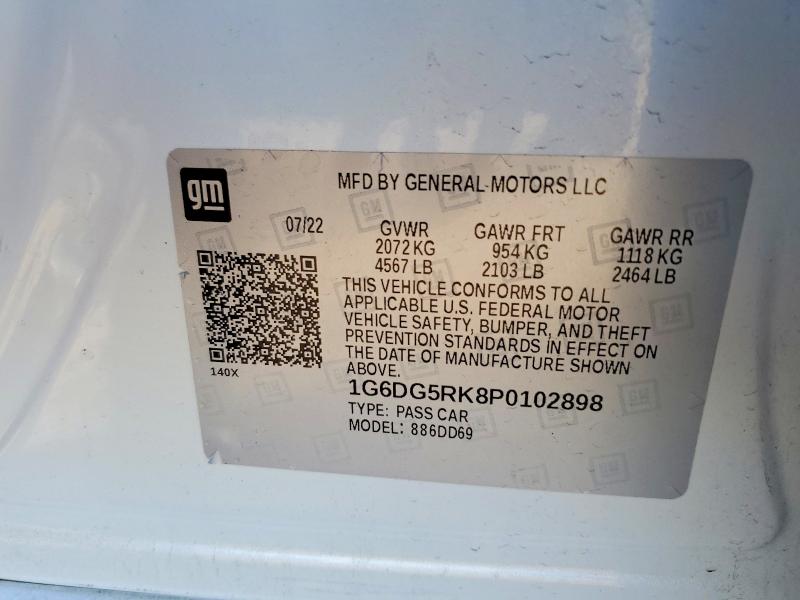 Aukcja sprzedaży 2023 Cadillac Ct4, vin: 1G6DG5RK8P0102898, numer aukcji: 72535275