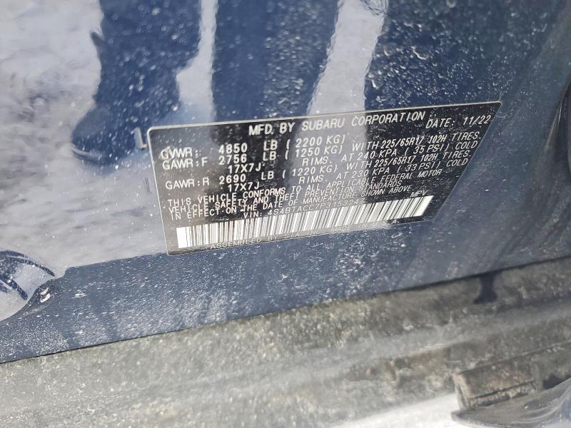Aukcja sprzedaży 2023 Subaru Outback, vin: 4S4BTACC7P3153247, numer aukcji: 72961315