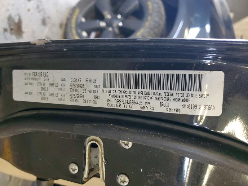 2018 Ram 1500 მანქანა იყიდება აუქციონზე, vin: 1C6RR7LT4JS204485, აუქციონის ნომერი: 97923355