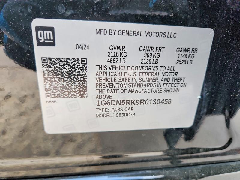 Продаж на аукціоні авто 2024 Cadillac Ct5, vin: 1G6DN5RK9R0130458, номер лоту: 98955065