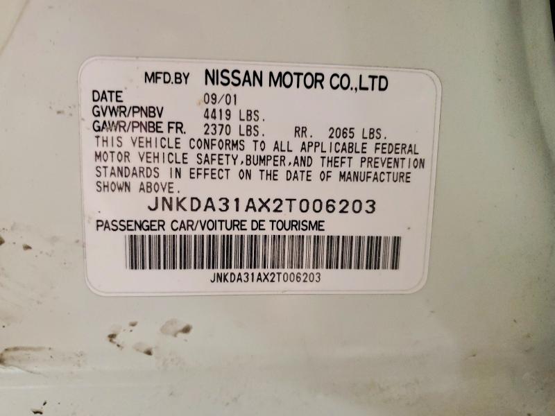 Aukcja sprzedaży 2002 Infiniti I35, vin: JNKDA31AX2T006203, numer aukcji: 74455615
