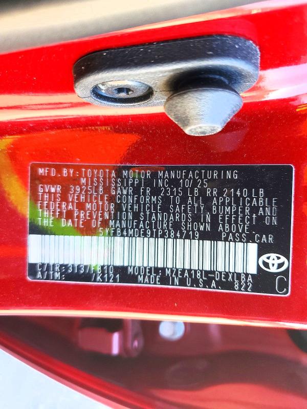 Aukcja sprzedaży 2026 Toyota Corolla, vin: 5YFB4MDE9TP384719, numer aukcji: 74737625