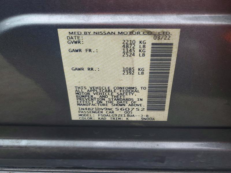 Продажа на аукционе авто 2022 Nissan Leaf, vin: 1N4BZ1DV9NC560752, номер лота: 73924505