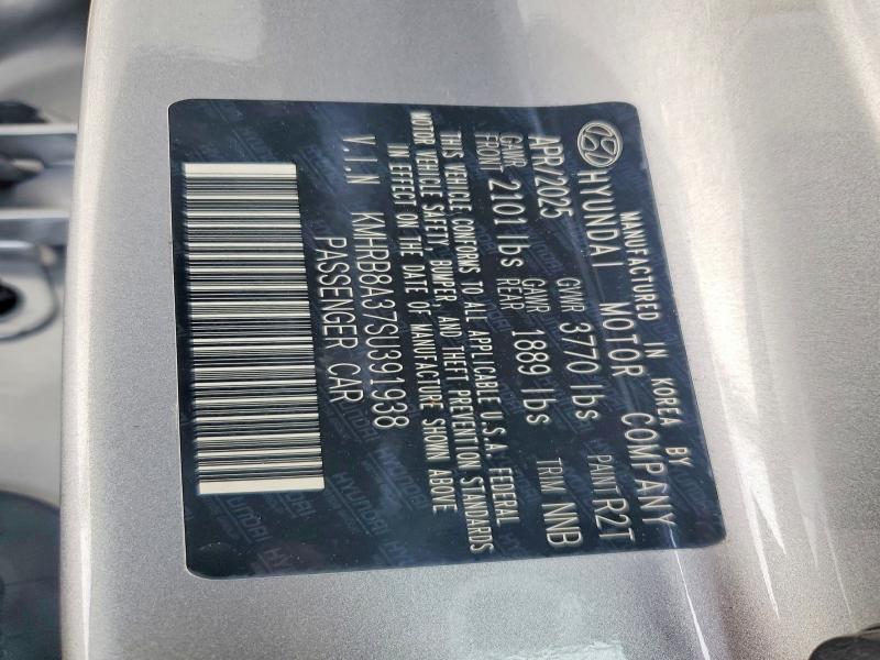 75168895 :رقم المزاد ، KMHRB8A37SU391938 vin ، 2025 Hyundai Venue Se مزاد بيع