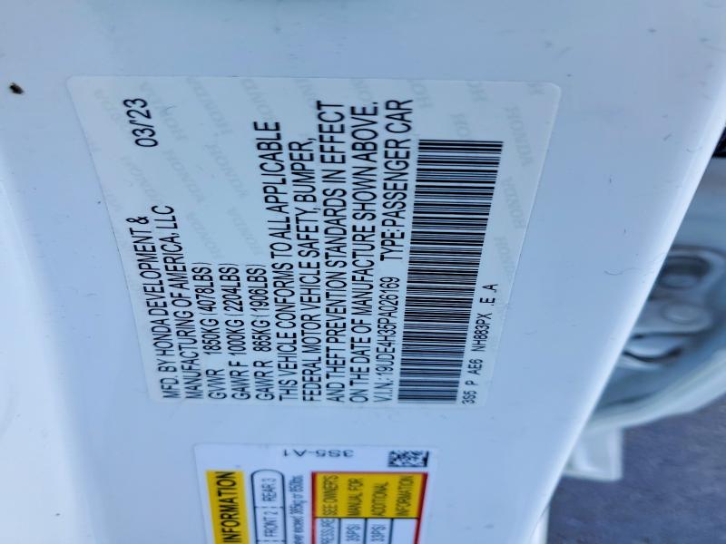 99682285 :رقم المزاد ، 19UDE4H35PA026169 vin ، 2023 Acura Integra A- مزاد بيع